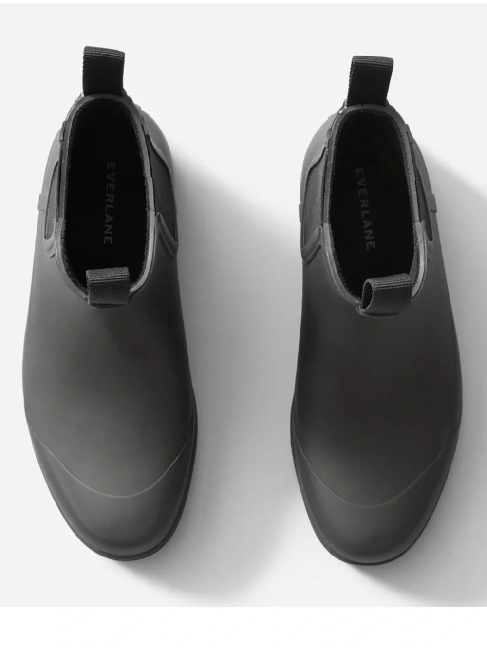 Everlane Black Chelsea Rain Boots Size 10 Waterproof Lug Sole Minimalist NWOB - Picture 4 of 9